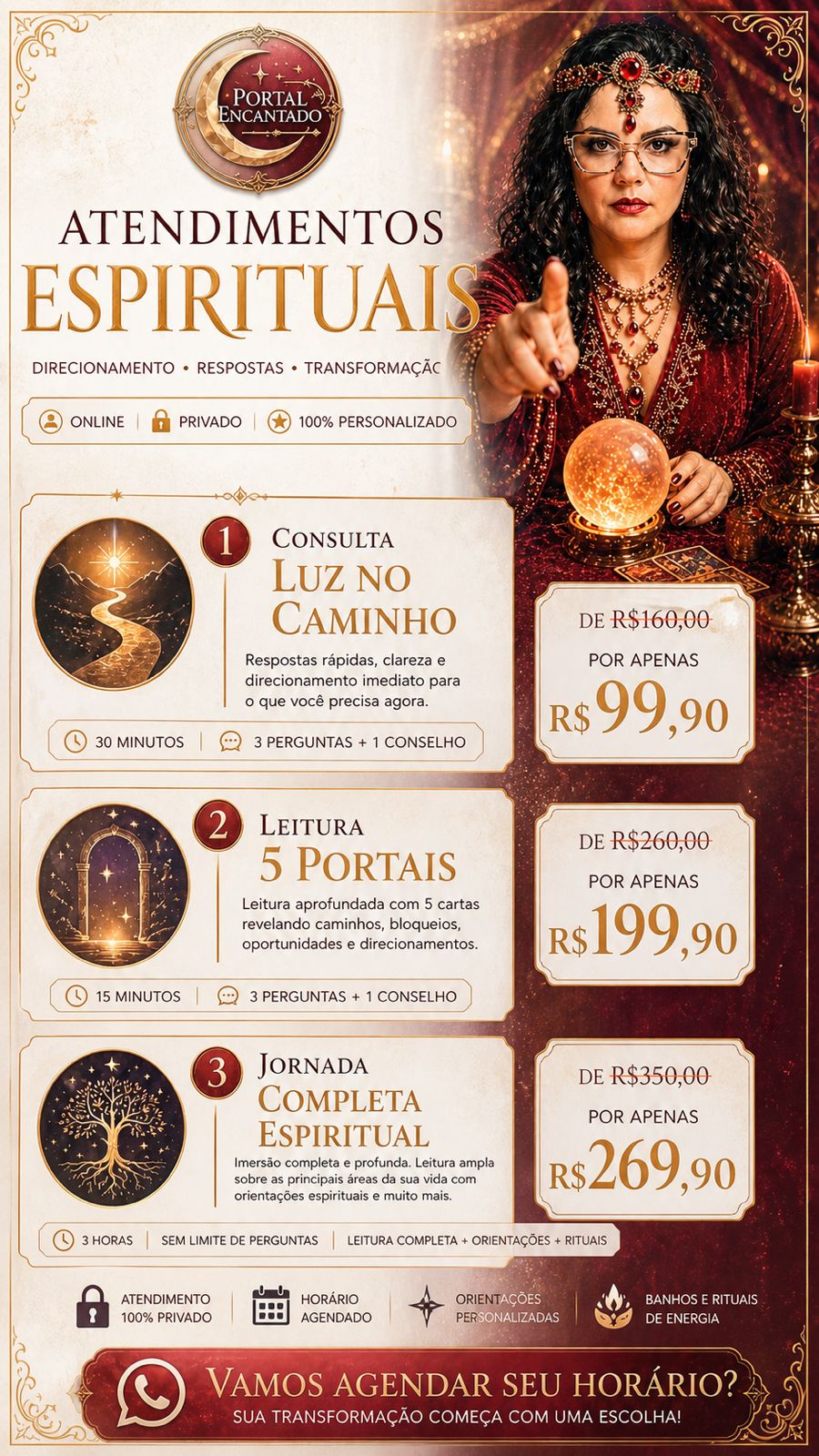 Atendimentos espirituais Portal Encantado